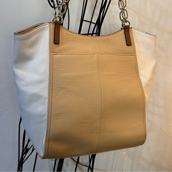 Calvin Klein Boxy Poly Two-Tone Tote Bag #H-4 - Picture 4 of 10